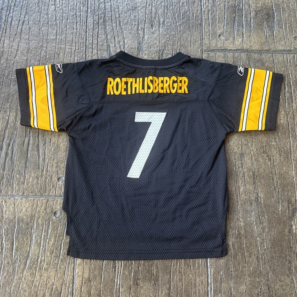Reebok NFL Pittsburgh Steelers Ben Roethlisberger Jersey Youth Sz L / Kids 7